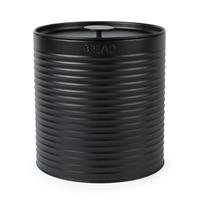 Russell Hobbs Bread Bin Ribbed Large Kitchen Canister Countertop Storage Black