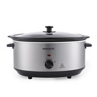 Progress 6.5L Slow Cooker Adjustable Temperature Keep Warm for Family Cooking