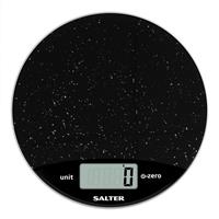 Salter Digital Kitchen Scale Easy Read LCD Display 8 KG Black Marble Effect