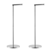 Beldray Toilet Roll Holder 2 Pack Freestanding Paper Stand Stainless Steel