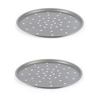 Salter Essential Pizza Tray Set of 2 Durable Non-Stick Dishwasher Safe PFOA-Free
