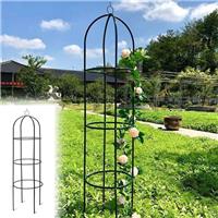 1.9M Outdoor Garden Metal Obelisk Climbing Twisting Plant Support Frame Trellis