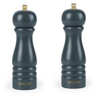 Salter Olea Salt & Pepper Grinder Set x 2 Adjustable Grind Wooden Seasoning Mill