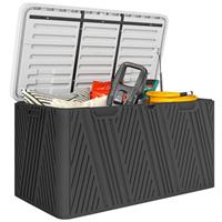 Outsunny 380L Garden Storage Box Waterproof Outdoor Storage Box
