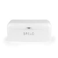 Salter Boston Bread Bin Easy Clean Durable Steel White Large Storage Container