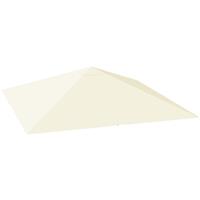 Outsunny 3x3m Gazebo Canopy Replacement Cover Cream, Refurbished