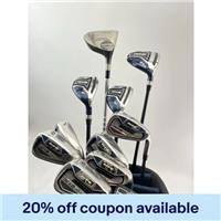 Mens Golf Rife Package Set 11 Clubs Regular Flex /Right /New Mid Grips/Stand Bag