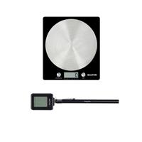 Salter Scale & Thermometer Set, Digital Kitchen Scale 5kg, Instant Read