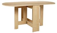 Folding 4 - 6 Seater Table - Light Oak Effect