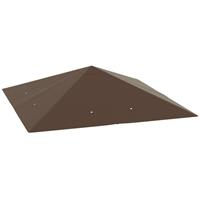 Outsunny Gazebo Canopy Replacement Brown, Refurbished