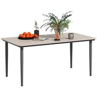 Outsunny Metal Frame Garden Table Grey, Refurbished
