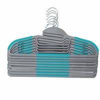 Beldray 16-Pack Non-Slip Clothes Hangers Ultra-Thin, Trouser Bar, Blue