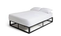 Platform Double Metal Bed Frame - Black
