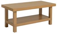 Stratford Chunky Coffee Table Oak Effect Scandinavian Design UK