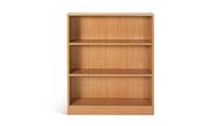Apley Short Bookcase Oak Effect Storage Organiser Shelf Living Room