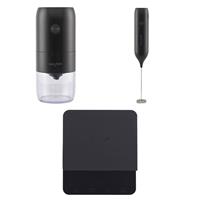 Salter Coffee Grinder, Scale & Frother Set Precision, Rechargeable, Compact