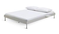 Habitat Maddox Double Metal Bed with Bedside Off White Bedroom Furniture