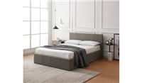 Lavendon Small Double Side Open Ottoman Bed Grey Modern Bedroom Furniture