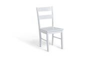 Chicago Pair of Solid Wood Dining Chair - White