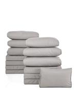 Aruba 6-Seater Corner Cushion Set, Grey | CUSHIONS ONLY