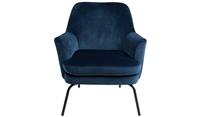 Habitat Celine Velvet Accent Chair - Blue