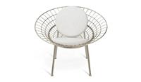 Habitat 60 Lattice Stainless Steel Wire Chair - Silver