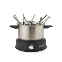 Progress Electric Fondue Maker 1.5L, 8 Forks, Temp Control, 1500W, 20cm Pot