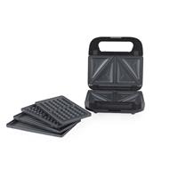 Progress 3-in-1 Snack Maker Paninis, Toasties & Waffles, Non-Stick, 700W