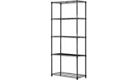 5 Tier Steel Garage Shelving Unit (H174, W75, D35cm)