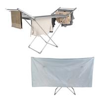 Beldray Winged Heated Airer & Cover - Fast Heat Up & Collapsible 70Hx54Wx146Lcm