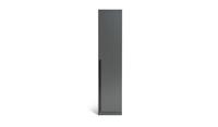 Habitat Munich 1 Door Wardrobe Anthracite Compact Freestanding Storage