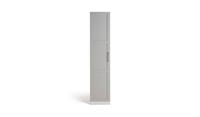 Habitat Munich Panelled 1 Door Wardrobe Grey Tall Freestanding Storage