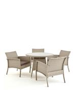 Athens Dining Table Chairs Set Kitchen Breakfast Bistro Garden Patio Furniture