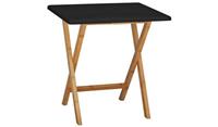 Drew Folding Bamboo 2 Seater Table - Black