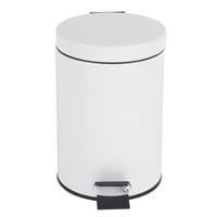 Beldray Pedal Bin 3 Litre White Waste Bin with Soft Closing Lid Open Box