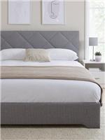 Luca Double Bed Frame Light Grey Elegant and Comfortable Bedroom Furniture