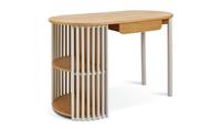 Rita 1 Drawer Office Desk - Natural