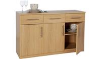 Anderson 3 Dr and 3 Drawer Sideboard - Natural