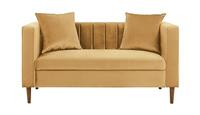 Everly Velvet 2 Seater Sofa - Camel