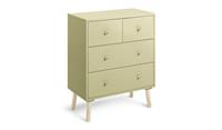 Otto 4 Drawer Chest - Yellow