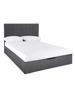 Nova Fabric Ottoman Storage King Bed Frame Charcoal Stylish Bedroom Solution