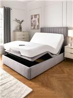 Talia King Adjustable Massage Bed Frame Grey | Remote Control | Storage Drawers