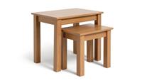 Apley Nest of 2 Tables - Oak Effect
