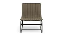 Riba Fabric Sling Accent Chair Khaki Comfortable Lounge Chair Design