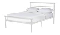Avalon Double Metal Bed Frame - White
