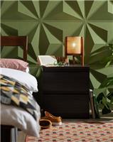 Jenson 2 Drawer Bedside Table Black Brown Modern Bedroom Furniture