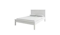 Brooklyn Double Wooden Bed Frame White Easy Assembly Bedroom Furniture