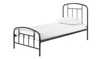 Pippa Single Metal Bed Frame Dark Grey Stylish Bedroom Furniture