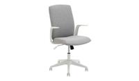 Hallie Fabric Manager Office Chair Grey Modern Home Office Comfort