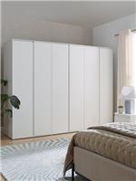 Lisson 6 Door Wardrobe White Spacious and Stylish Bedroom Storage